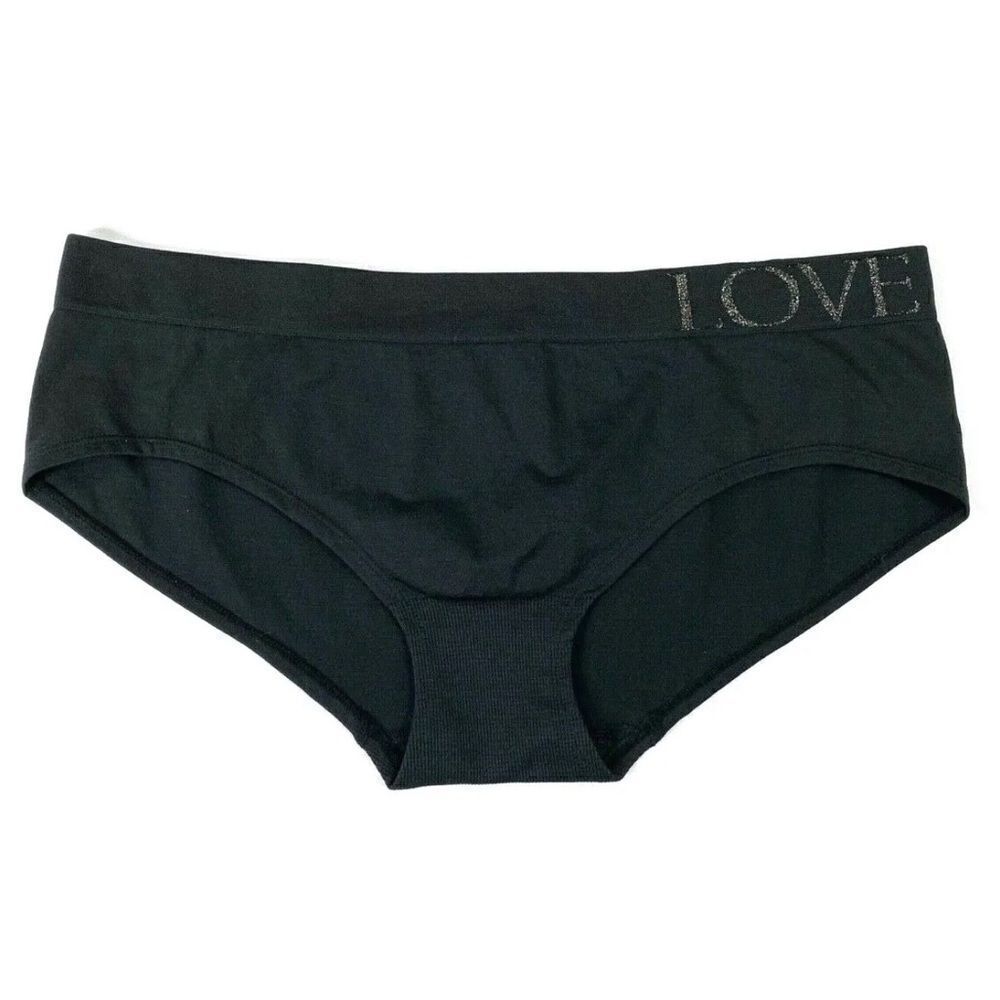 Victorias Secret Seamless Supersoft Smooth Hiphugger Hipster thick Panty black